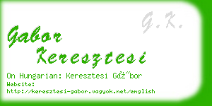 gabor keresztesi business card